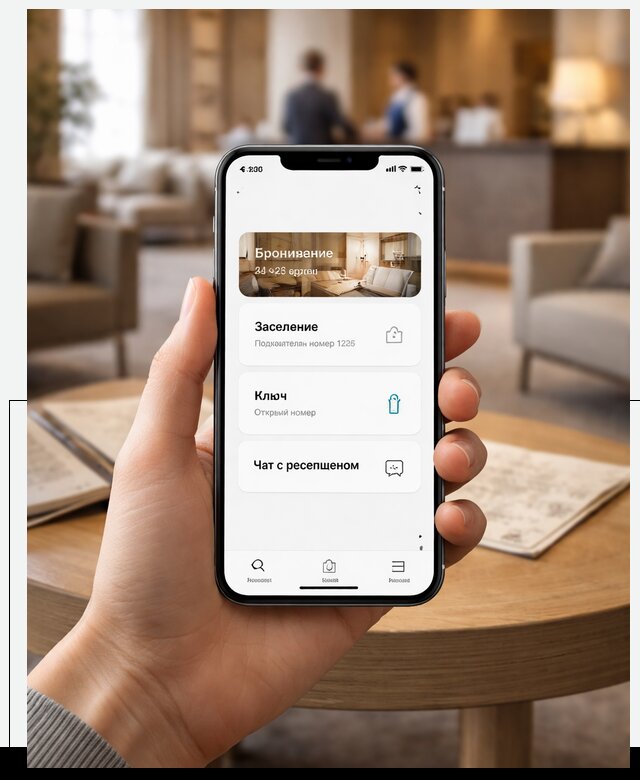 Мобильное приложение для гостей отеля в Старом Осколе, управление сервисом
